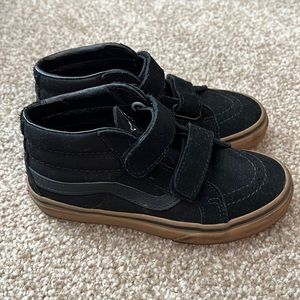 Boys Vans Sk8 mid, black size 13, great condition